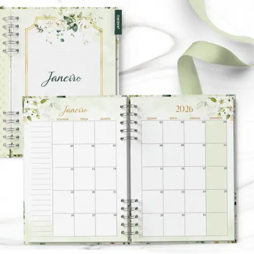 Arquivo Planner 2026 Coleção Rosas Brancas
