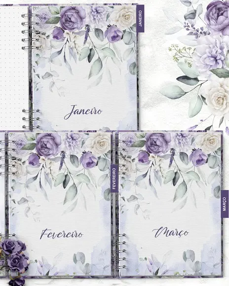Arquivo Planner 2026 Coleção Violeta