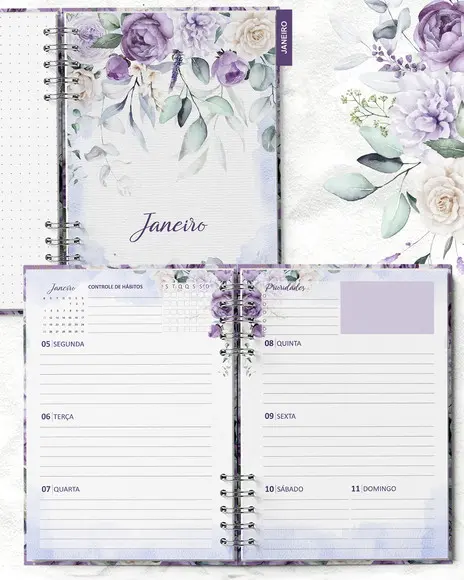 Arquivo Planner 2026 Coleção Violeta