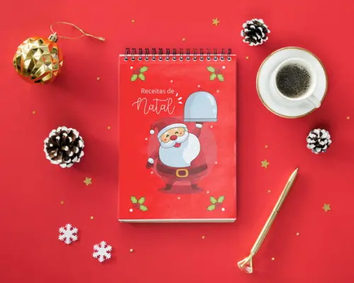 Bloquinho Receitas de Natal A6 (Envio por Link)