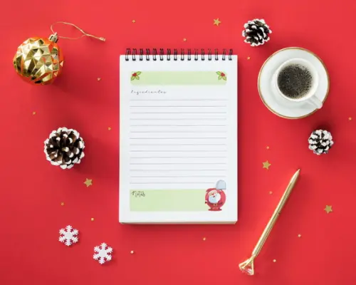 Bloquinho Receitas de Natal A6 (Envio por Link)