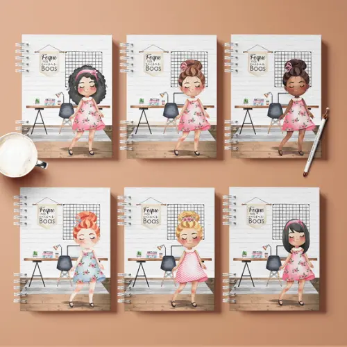 Combo de 18 Capas e 12 Miolos Coleção Meninas
