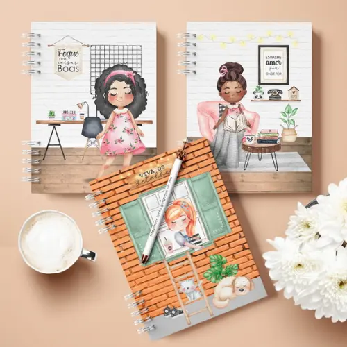 Combo de 18 Capas e 12 Miolos Coleção Meninas
