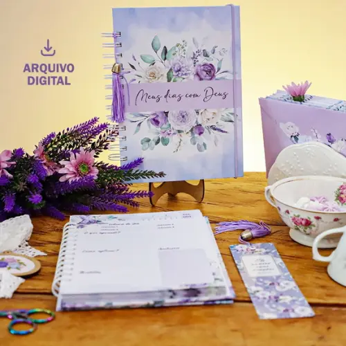 Combo Devocional Leitura Guiada e Leitura Livre Violeta