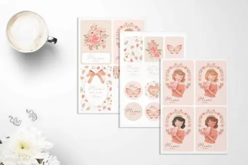 Combo Dia das Mães 14 Arquivos Álbum Caderno Receitas Caneca