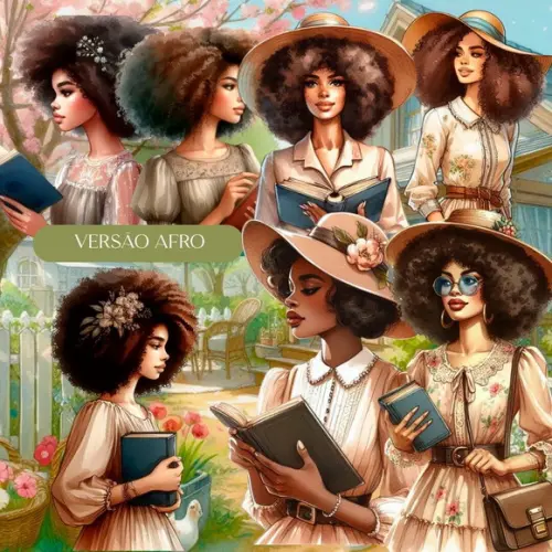 Kit Digital 150 Ilustrações Doce Mulher Versão Livros