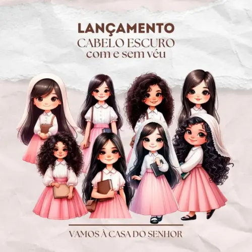 Kit Digital Ilustrações Vamos à Casa do Senhor