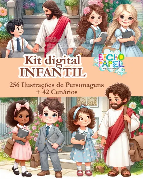Kit Digital Infantil Crianças e Jesus Testemunhas Jeová
