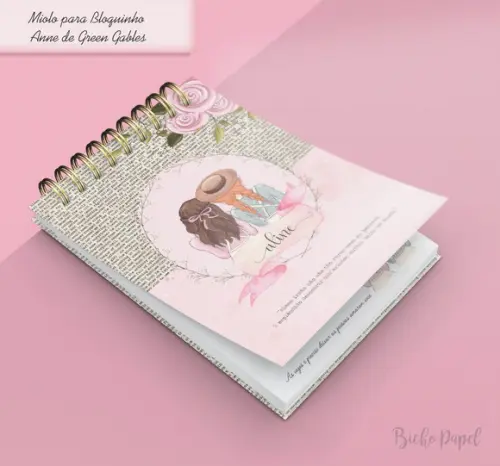 Miolo Bloquinho A6 Anne de Green Gables(o Envio É Por Email)