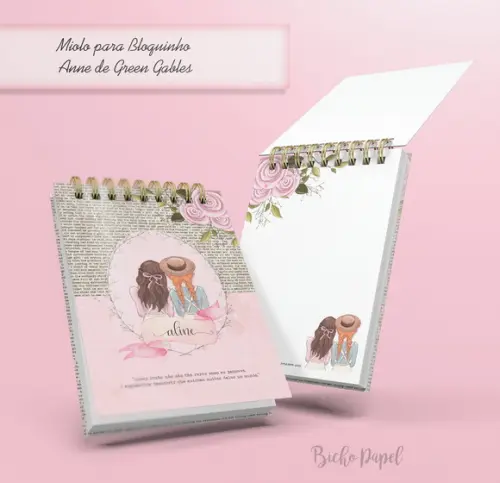 Miolo Bloquinho A6 Anne de Green Gables(o Envio É Por Email)