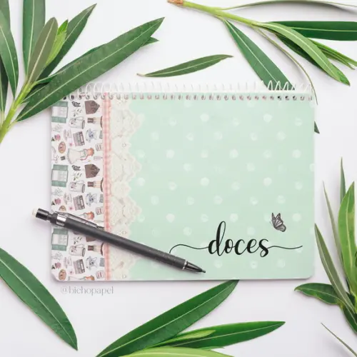 Miolo Caderno de Receitas A5 Anne - (Envio por Link)