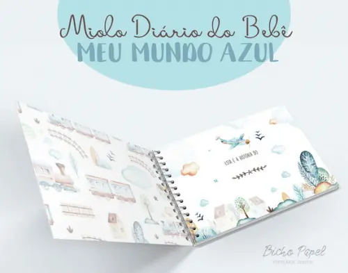 Miolo Digital Diário Meu Mundo Azul - A5