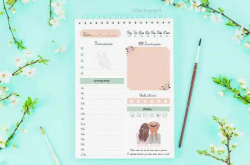 Miolo Digital Planner Diário Anne de Green Gables