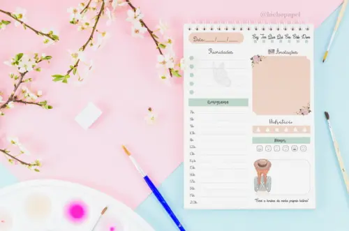 Miolo Digital Planner Diário Anne de Green Gables