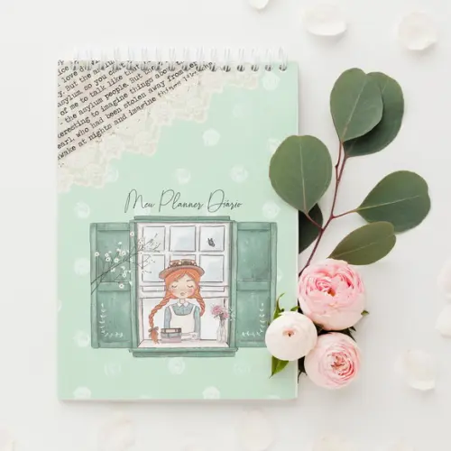 Miolo Digital Planner Diário Anne de Green Gables