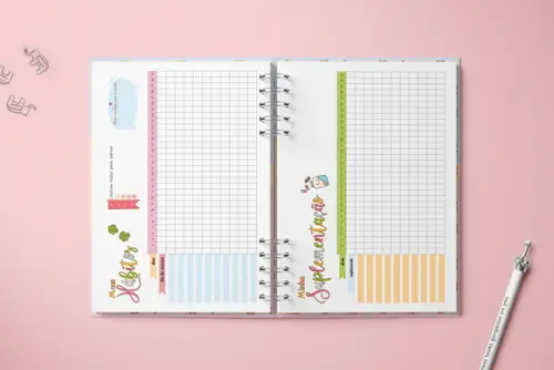 Miolo Digital Planner Fitness (Não é envio por Correio)
