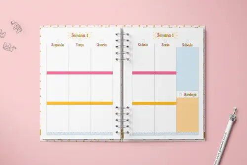 Miolo Digital Planner Fitness (Não é envio por Correio)