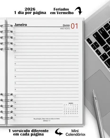 Super Combo 10 Agendas 2026 e Permanente | 5 Modelos de Capa