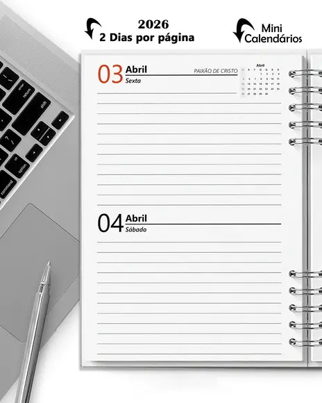 Super Combo 10 Agendas 2026 e Permanente | 5 Modelos de Capa