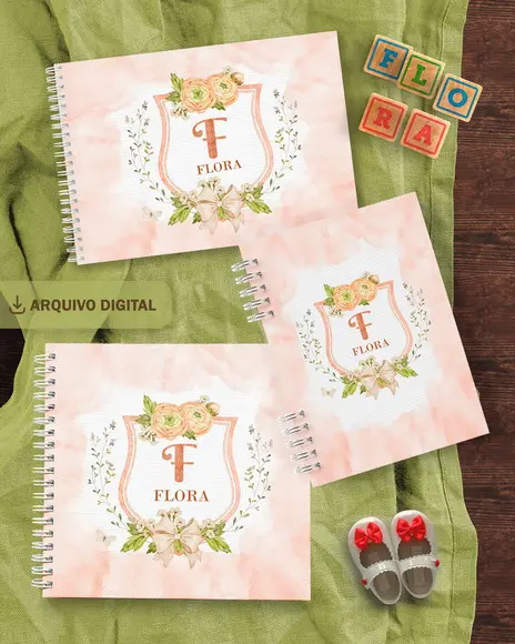 Super Combo Arquivo 648 Capas Livro Bebê Caderneta Saúde