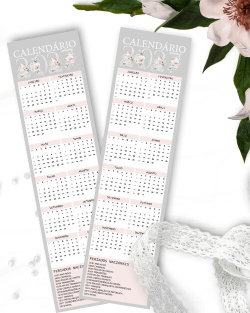 Arquivo Kit Calendários: A5, A6 e Marca Página Believe 2027