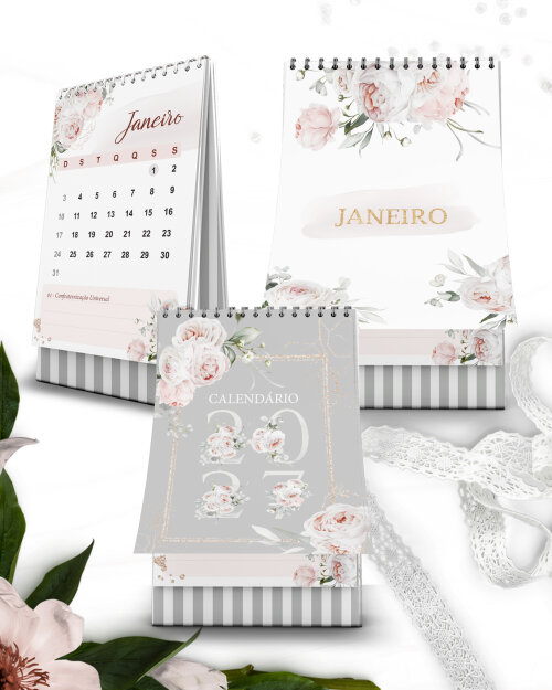 Arquivo Kit Calendários: A5, A6 e Marca Página Believe 2027