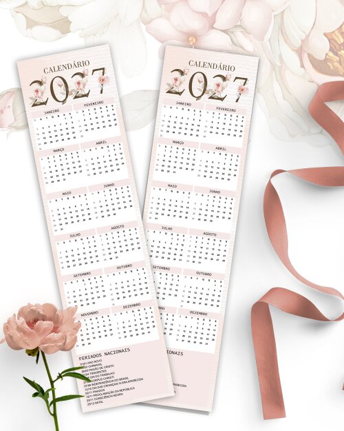 Arquivo Kit Calendários 2027 de Mesa A5 A6 Refúgio