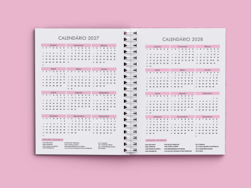 Arquivo Agendamento Semanal 2027 Rosa (não É Por Correio)