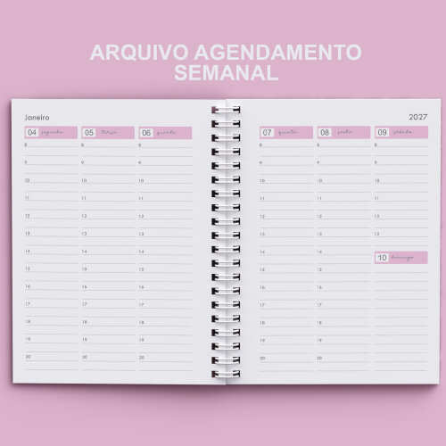 Arquivo Agendamento Semanal 2027 Rosa (não É Por Correio)