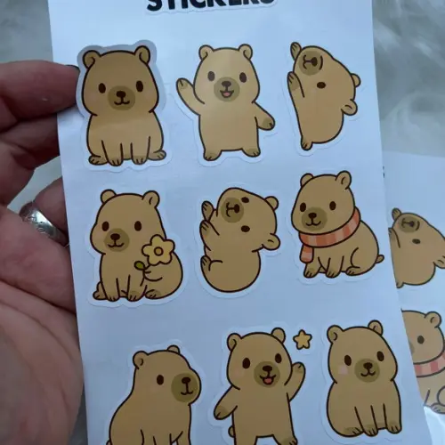Adesivo Capivara Sticker Capivara