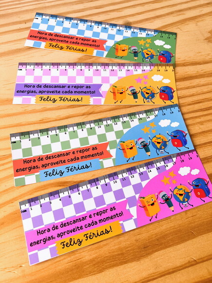 25 Card Lápis Lembrancinha Férias Criança Escola Infantil