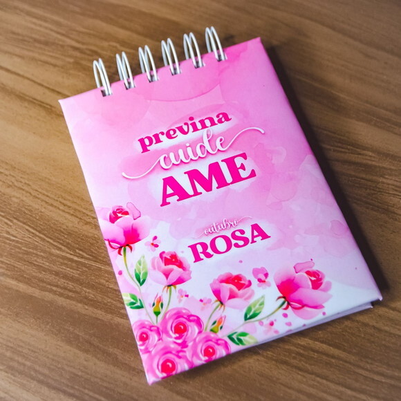 Bloco de Anotações Lembranças Outubro Rosa 2024