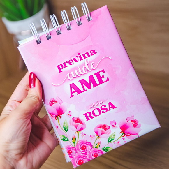 Bloco de Anotações Lembranças Outubro Rosa 2024