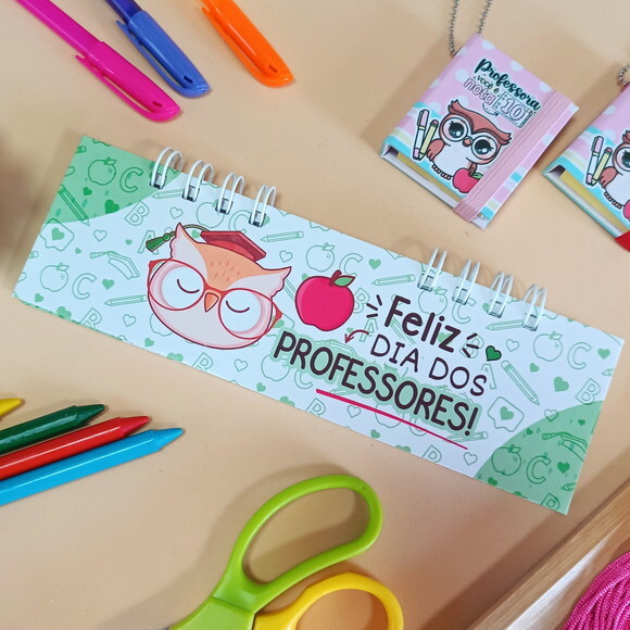 Bloco de Anotações Slim Presente Dia dos Professores