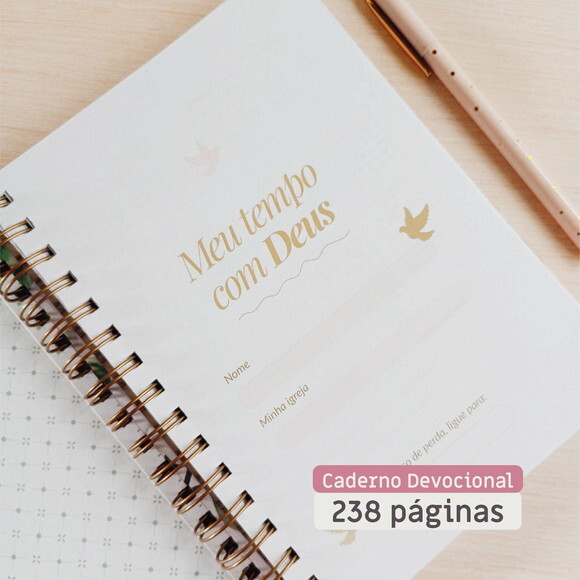 Caderno Devocional Cristão Feminino Meu Tempo com Deus
