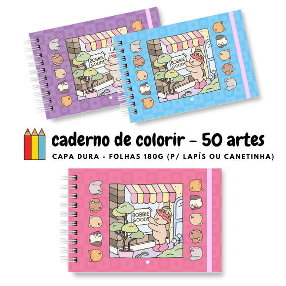Caderno de Colorir Personalizado 50 Desenhos