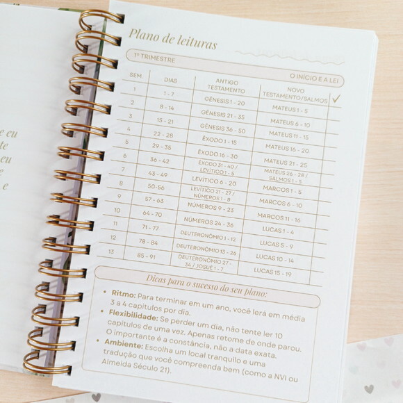 Caderno Devocional Cristão Feminino Meu Tempo com Deus