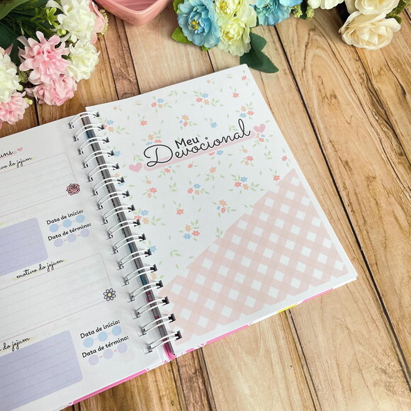 Caderno Devocional Personalizado A5 Cristão Feminino