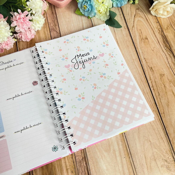 Caderno Devocional Personalizado A5 Cristão Feminino