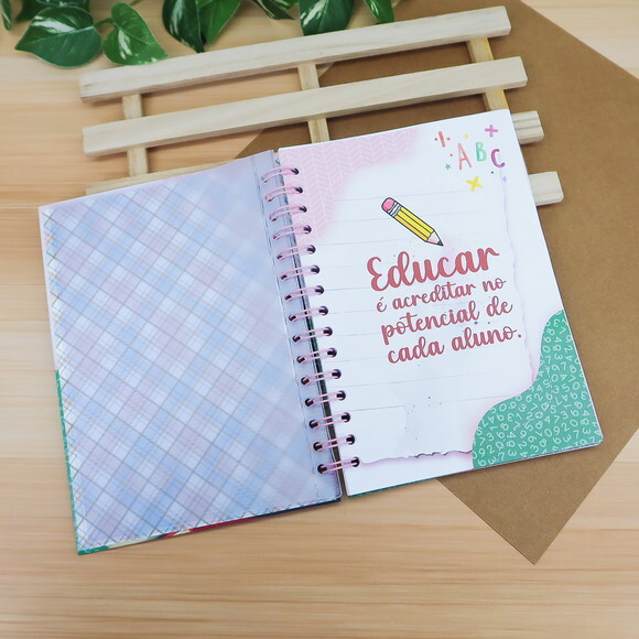 Caderno Professora Planejador de Aula Planner Mensal