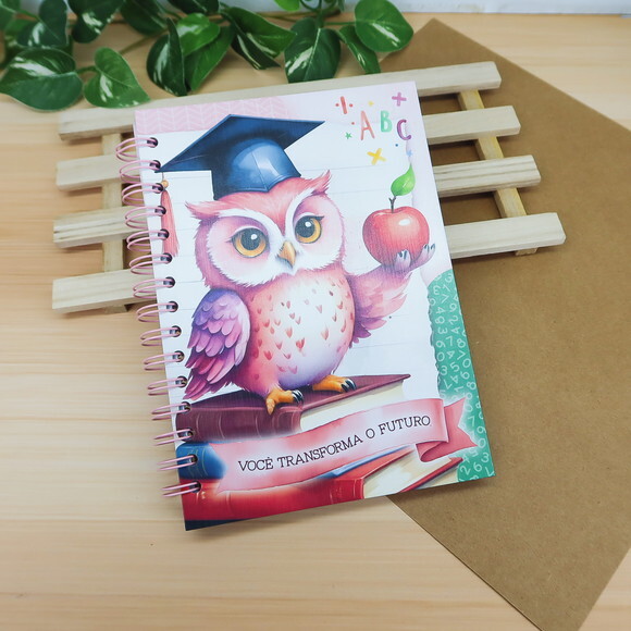 Caderno Professora Planejador de Aula Planner Mensal