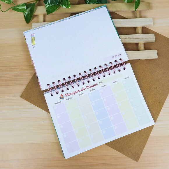 Caderno Professora Planner Semanal Planejador de Aula
