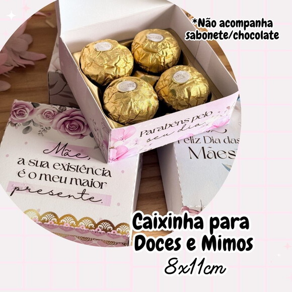 Caixinha para Doces Dia das Mães Lembrancinha