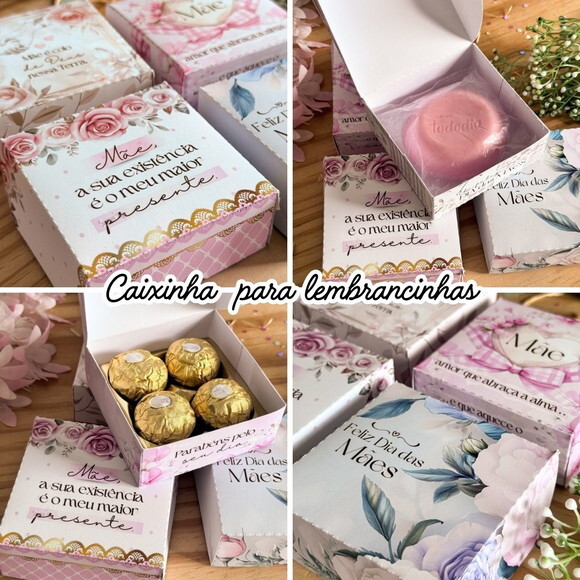 Caixinha para Doces Dia das Mães Lembrancinha