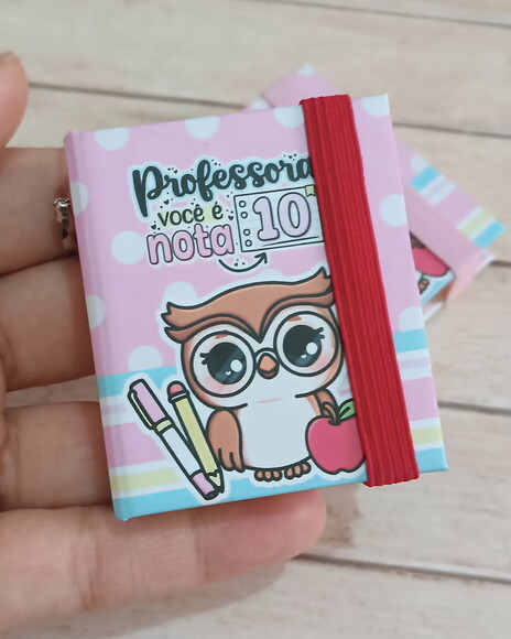 Chaveiro Post It Dia dos Professores Lembrancinha Presente