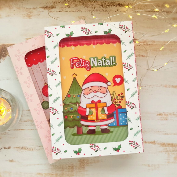 Kit Presente Natal Bloco de Nota Lembrancinha Feliz Natal