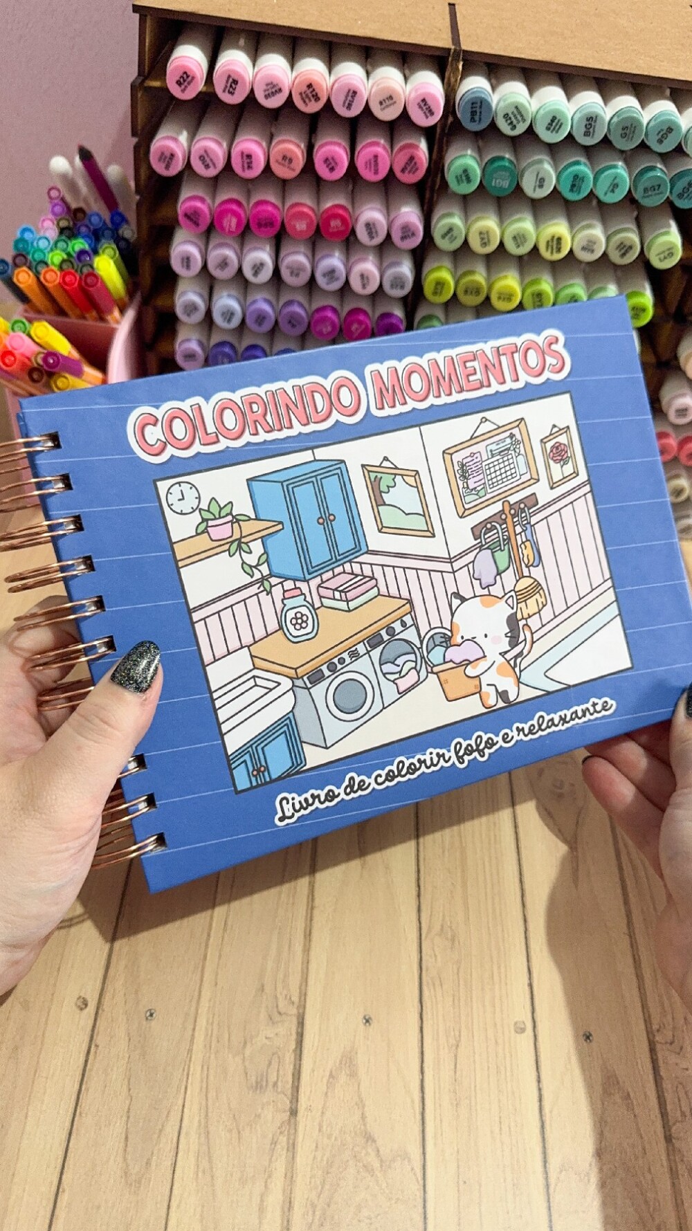 Livro de Colorir Personalizado 50 Desenhos Artesanal