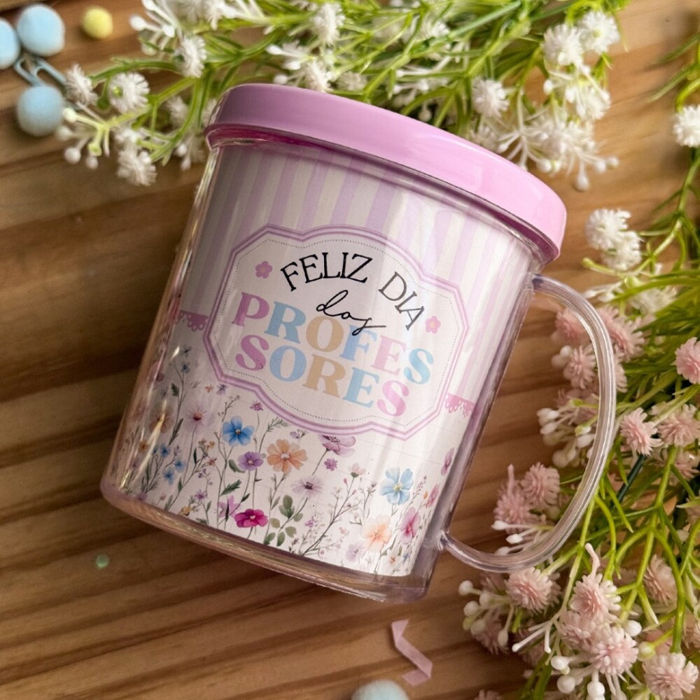 Caneca Acrílica Porta Lápis Personalizada | Dia dos Professores