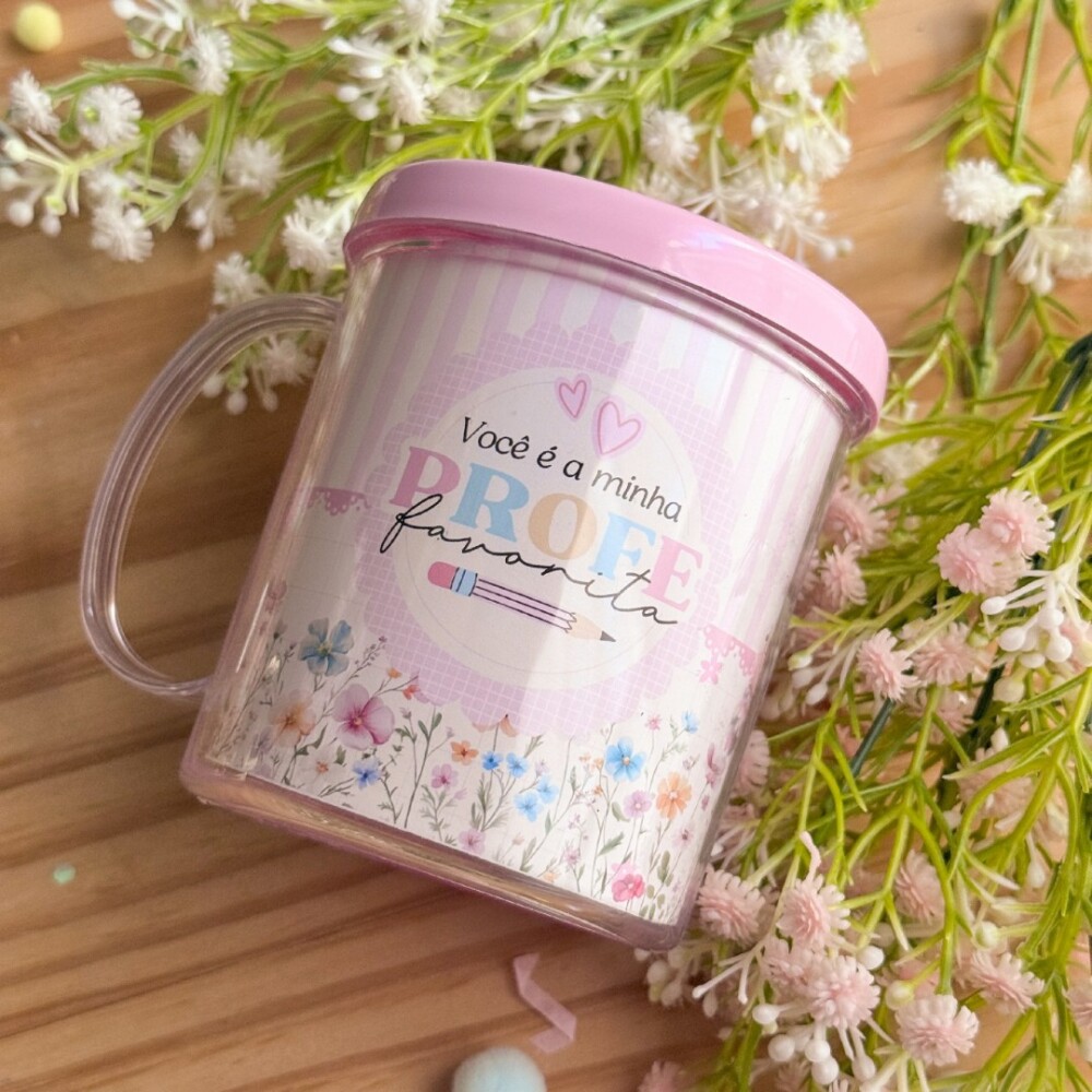 Caneca Acrílica Porta Lápis Personalizada | Dia dos Professores