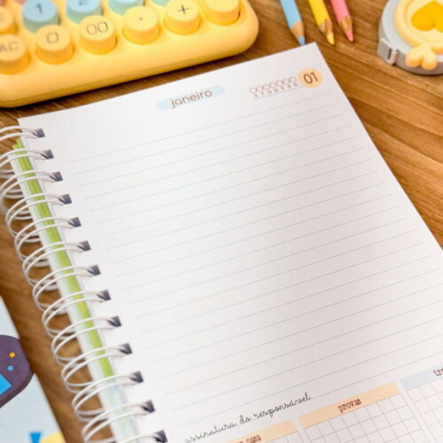 Agenda Escolar Infantil 1 Dia Por Página 2025